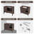 Bathroom Vanity Base Only, Solid Wood Frame And MDF Boards-106735570
