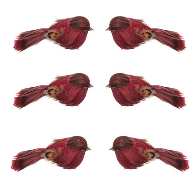 4.5" Feathered Bird with Clip