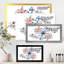 Fleurs bleues et roses - Peinture sur toile-59917777-59917778
