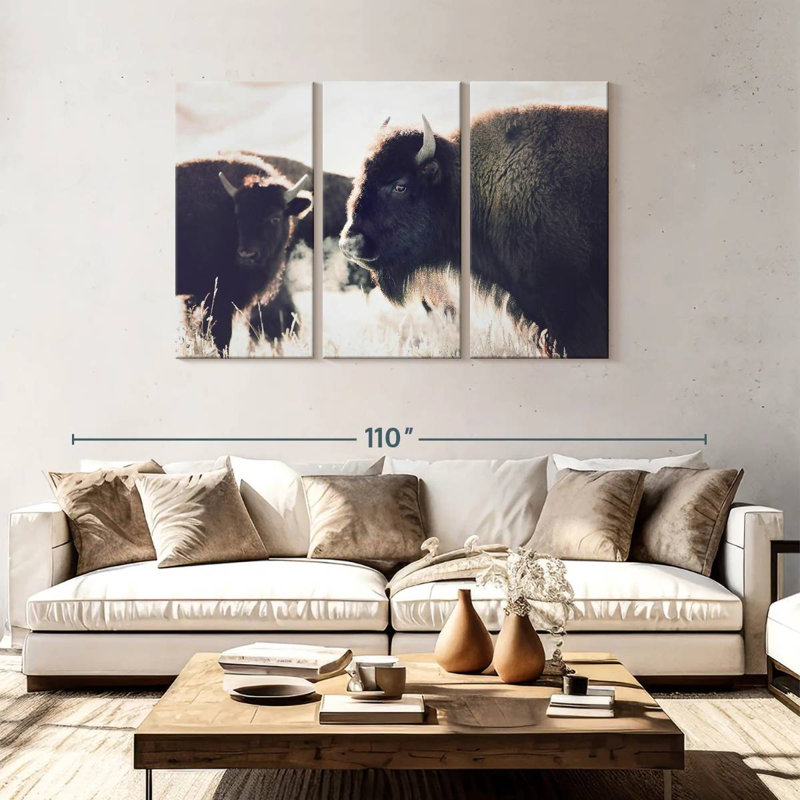 Brampt Buffalo Pasture, 48" H x 74" W