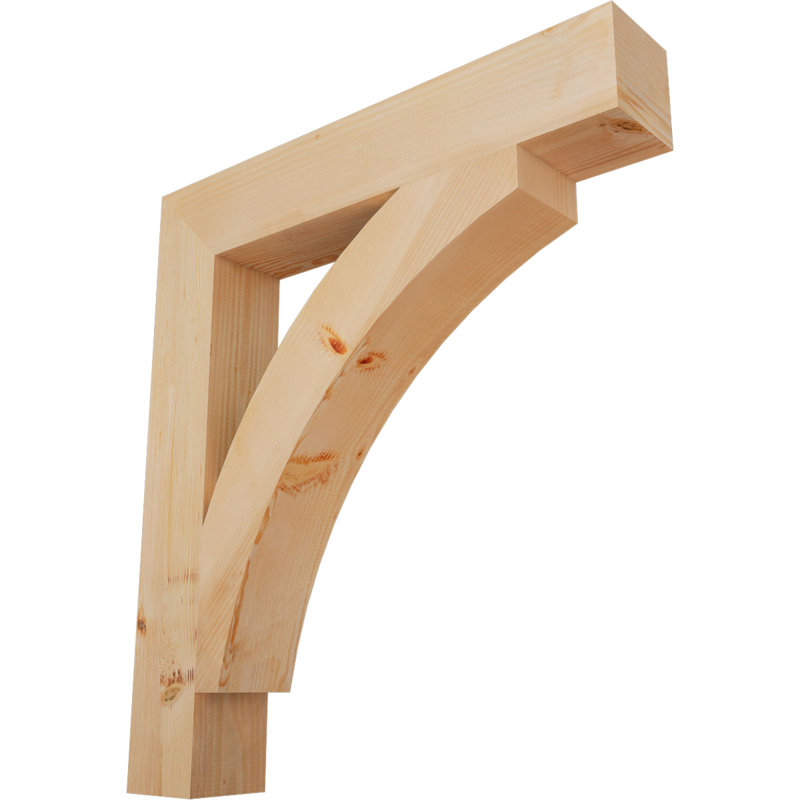 Support de bloc lisse Thorton l 5 5 po x P 36 po x H 40 po, sapin Douglas, H 40 po x l 6 po x P 36 po, Douglas (lisse)