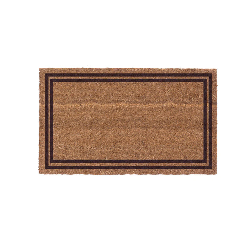Paillasson antidérapant personnalisable pour l'extérieur, H 30 po x l 18 po x P 1 po, Brun, Oui
