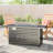 24" Steel Propane Fire Pit Table With Cover