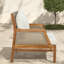 Chaises longues Comfort, coussins en bois d'acacia, style rustique pour porche