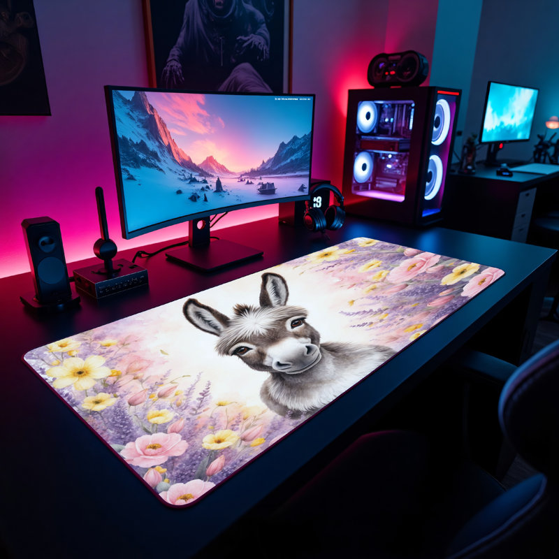 Polyester Desk Pad, 14.4x12.1