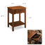 Table d'appoint en bois manufacturé Shaker
