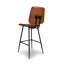 Ehret Upholstered Counter Stool with Metal Frame-1990634386