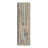 Rug & Kilim’S Flatweave Rug In Beige With Brown, Gray & Green Geometric Patterns