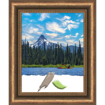 Ackart Bronze Wood Picture Frame with Mat