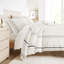 Duvet Cover Set Patterned Microfiber Ultra Soft Bedding in Natural Geo Lines-105813889