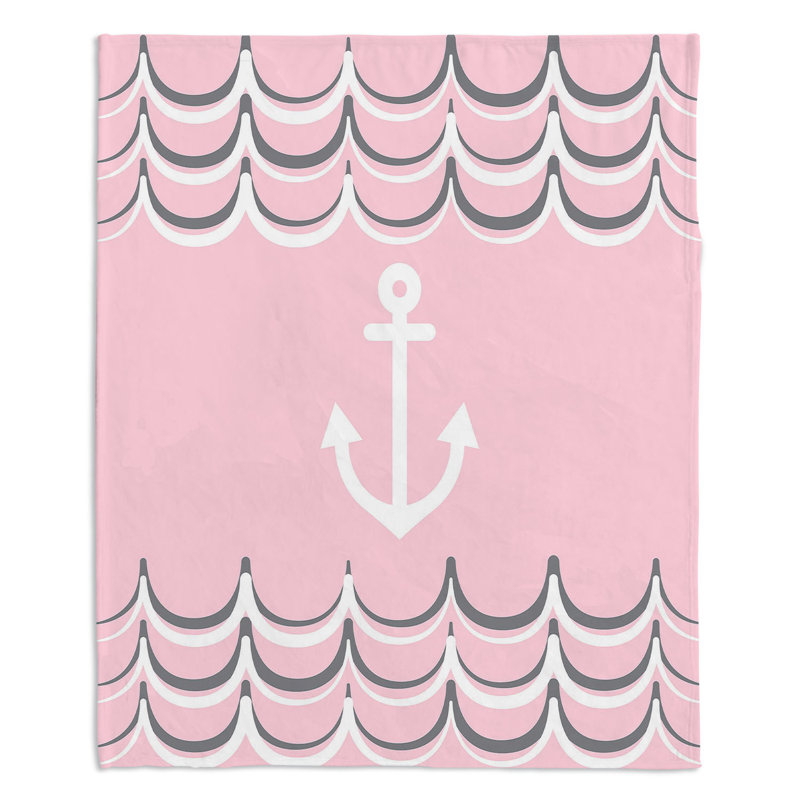  Jeté Anchor Waves, l 68 po x L 80 po, Rose