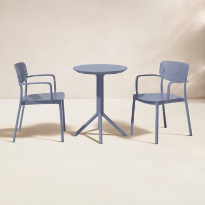 Farrah 24'' Round 2-Person Bistro Set
