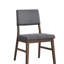 Ensemble de deux chaises d'appoint en velours côtelé Seda, offrant des sièges confortables avec des coussins rembourrés et un design scandinave pour votre maison.