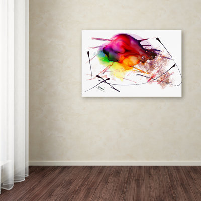 Chrishona «Abstract 02», reproduction d'art sur toile tendue