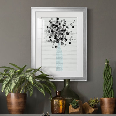 Bouquet de noir et blanc - Cadre photo, reproduction d'art sur papier