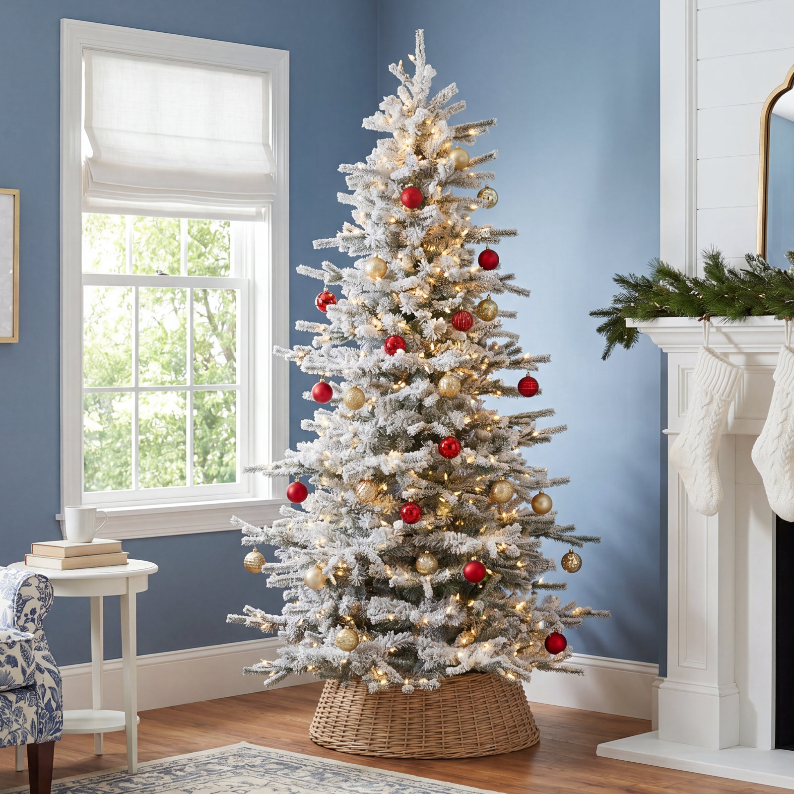 7.5' Lighted Artificial Fir Christmas Tree