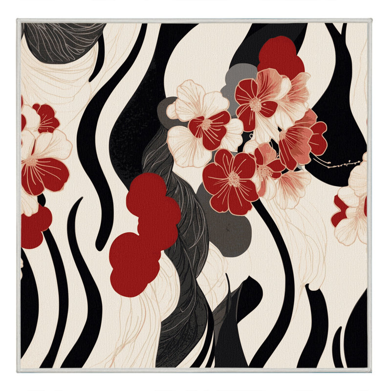 Cherry Horizon Rug, Square 6'