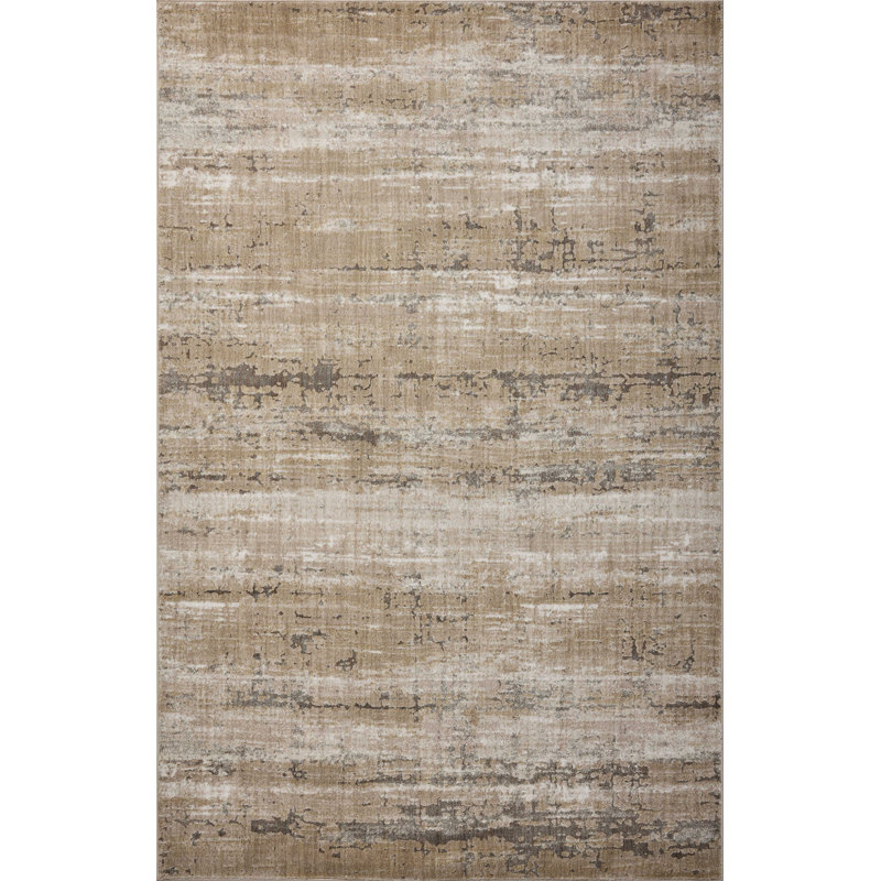 Manoliu Natural / Ivory Area Rug, Square 1'6"