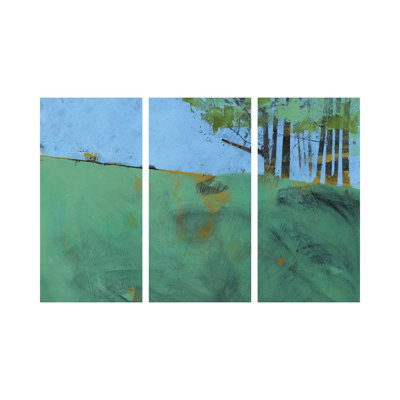 Token Trees Three - Canvas Wall Art Set - Wrapped Canvas (Set of 3)