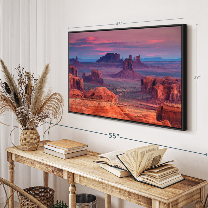 «Monument Valley Desert Landscape Wall Art», H 29 po x l 43 po