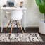 Tapis gris à motif abstrait Tucson-1360433393