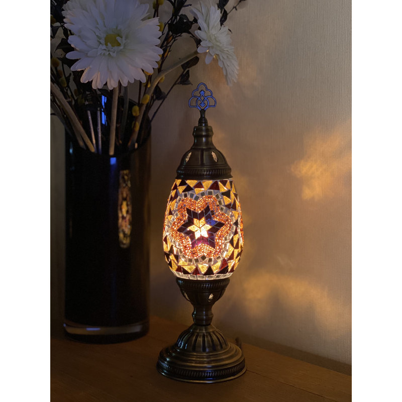 Karlie Metal Lighting Lamp, Brown/Amber