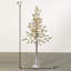 Lit Snowy Pruned Pine Tree; Multicolored-1313364121