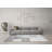 Fielden Geometric Machine Woven Chenille Area Rug in Gray/White-481345477