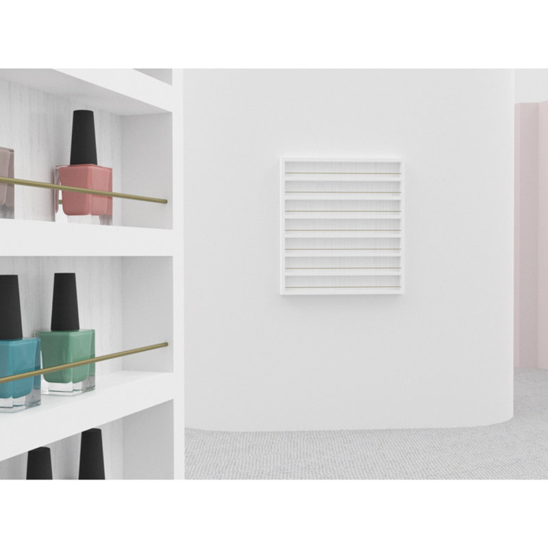 Alera II Nail Polish Rack (White Embossed), White Embossed