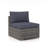 Eudy 25.6" W Steel Patio Sofa