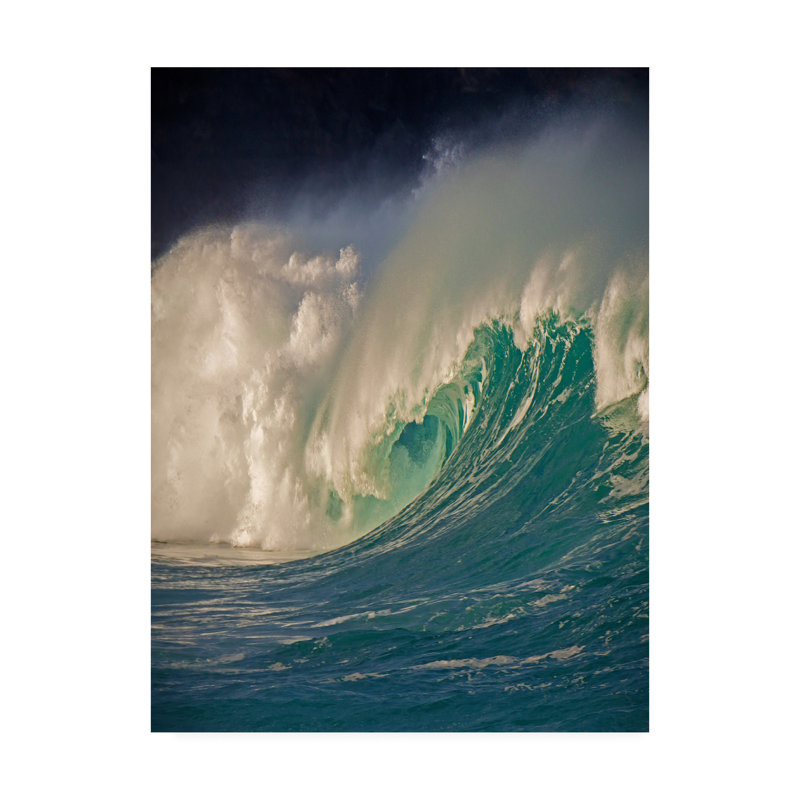 « Waimea, Oahu » par Alan Klu-reproduction de photo sur toile tendue, H 47 po x l 35 po x P 2 po