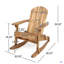 Chaise berçante moderne et confortable, chaise berçante en bois