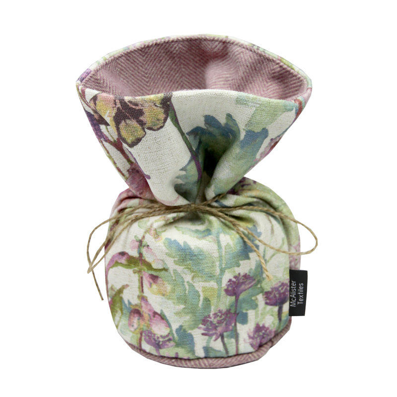 Wildflower Fabric Wedge Floor Stop