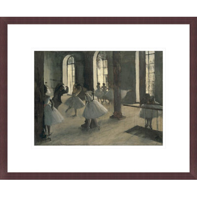 «La Répétition au foyer de la danse» par Edgar Degas, impression giclée encadrée