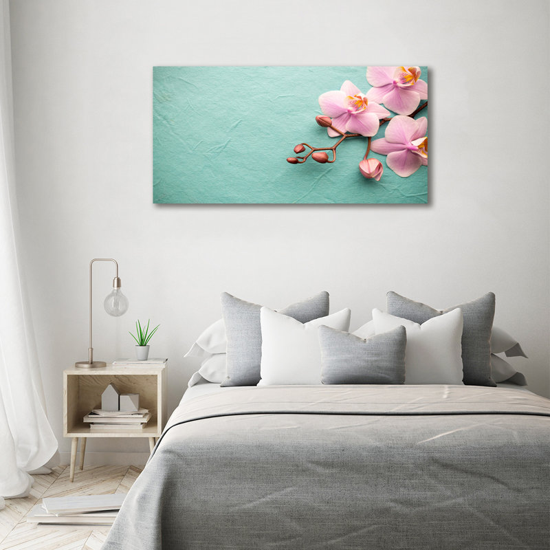 Orchid - No Frame Print on Glass, Canvas, 70cm H x 140cm W x 2cm D