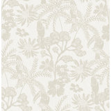 Jacaranda Taupe Tropical Trail Wallpaper