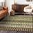 Washable Abstract Indoor / Outdoor Rug-109575611