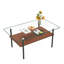 Modern glass coffee table-130837465