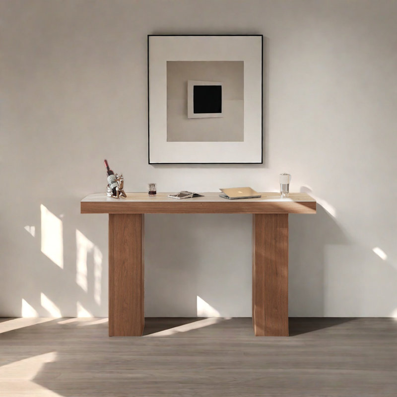 Console rétro minimaliste, H 39,37 po x l 55,12 po x P 19,69 po