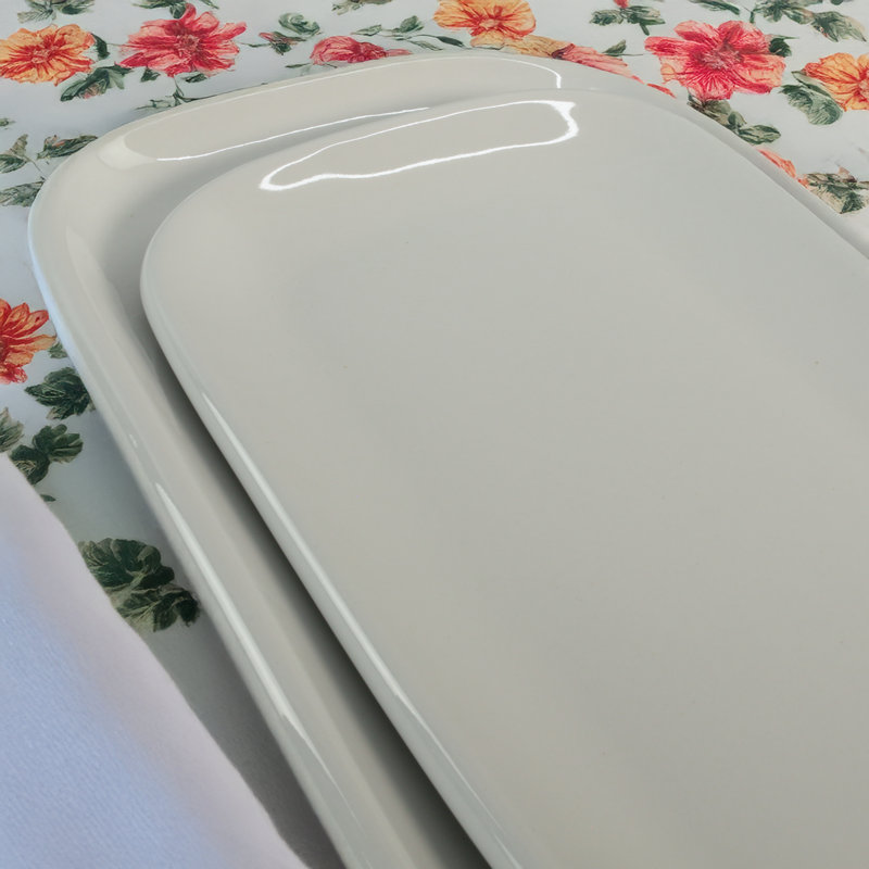 2-Piece, Impulse Platter Set, White
