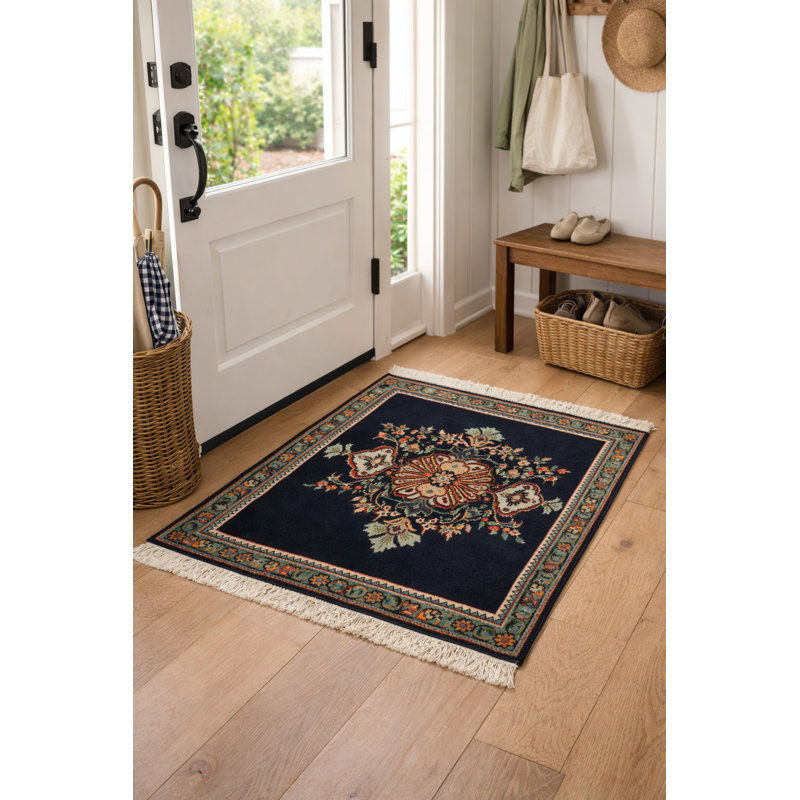 Tapis oriental vintage en laine 2 x 3