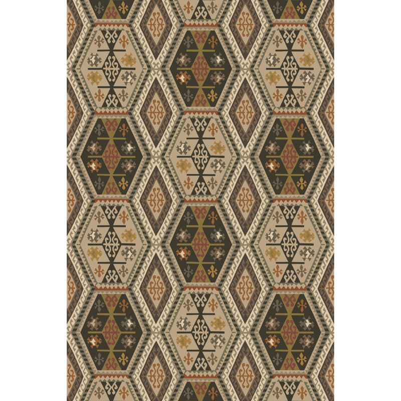 Icons Wallpapers 32.8' L x 27.56" W Smooth Wallpaper Roll, Woodsmoke