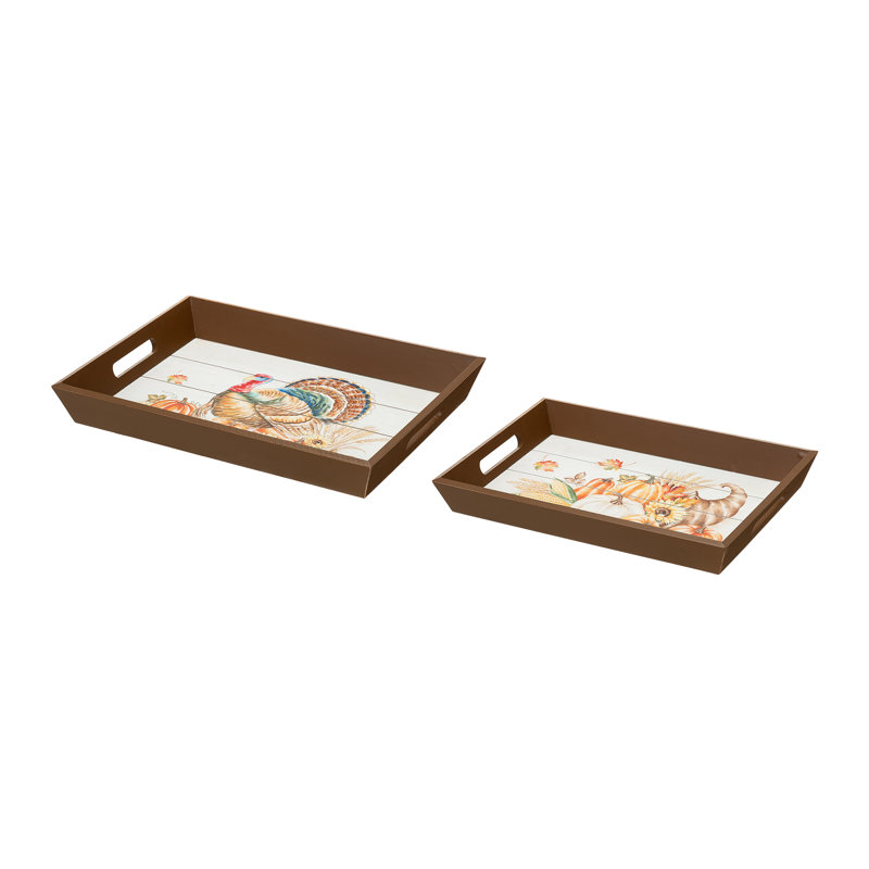 Turkey Tray Tray - Set of 2