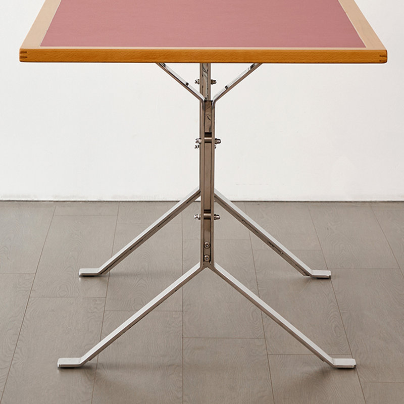 Creative Bright Red Rectangular Writing Desk, 29.92" H x 55.11" W x 31.49" D