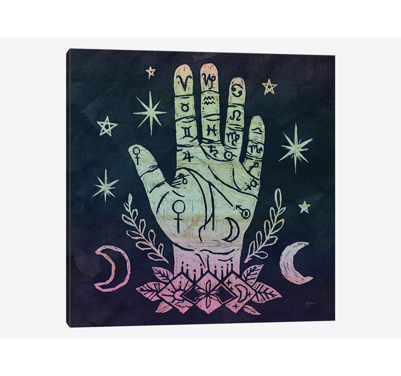 « mystical halloween bijoux i », impression sur toile, H 12 po x l 12 po x P 1,5 po, Toile tendue, Pas de tapis