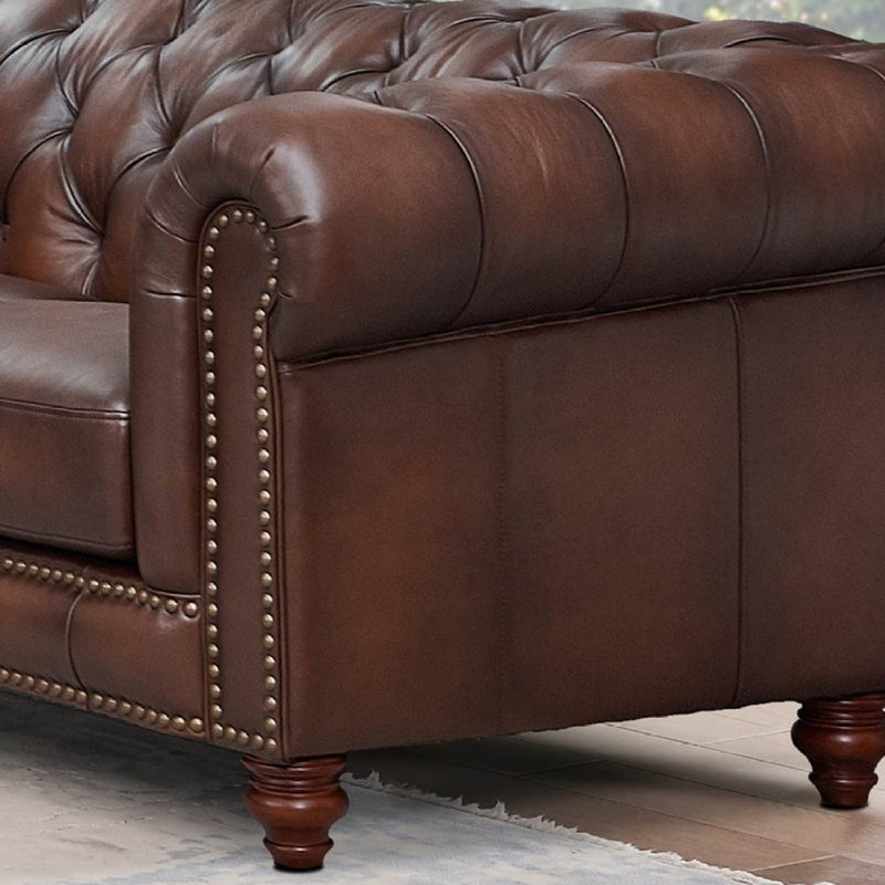Fauteuil en cuir Alton