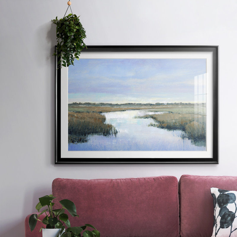 «Coastal Plains II», reproduction d'art encadrée, Noir, H 27 po x l 39 po x P 1,5 po