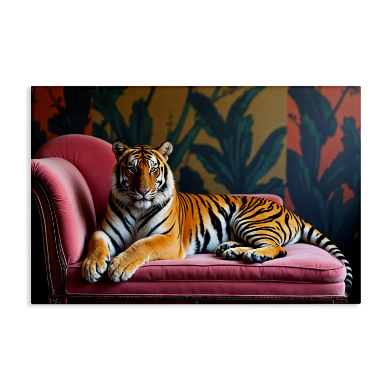 Toile de détente «Exotic Tiger», design par Lettré et doublé, H 24 po x l 36 po