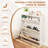31.5"W Metal Shoe Storage Cabinet with 3 Flip Drawers