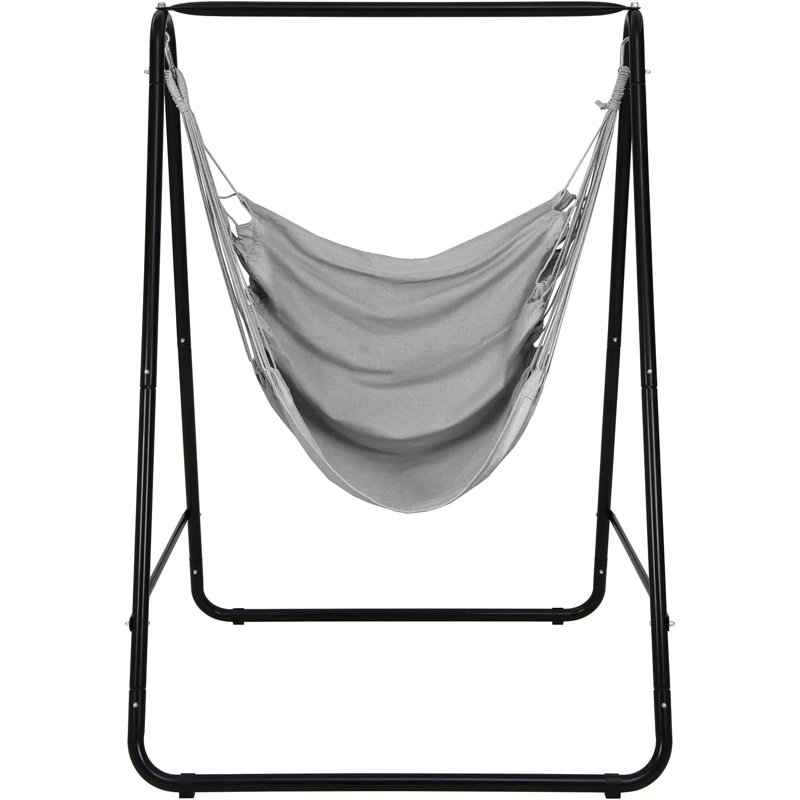 Amedeu Hanging Chair with Stand, Grey